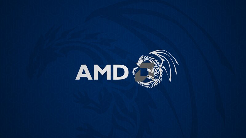 AMD Logo with Dragon