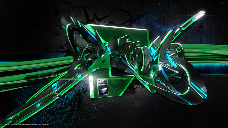 AMD Phenom II abstract design