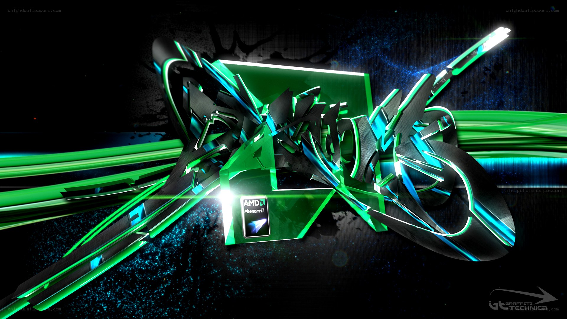 AMD Phenom II graffiti art