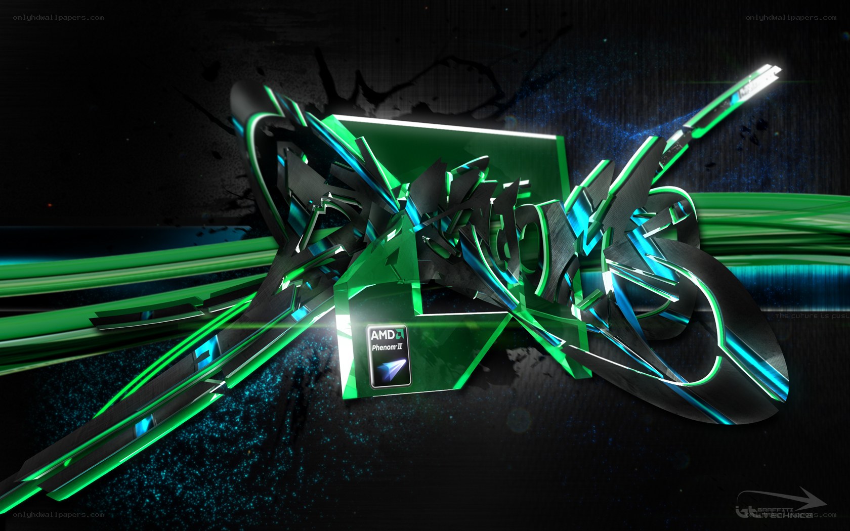 AMD Phenom II graffiti art