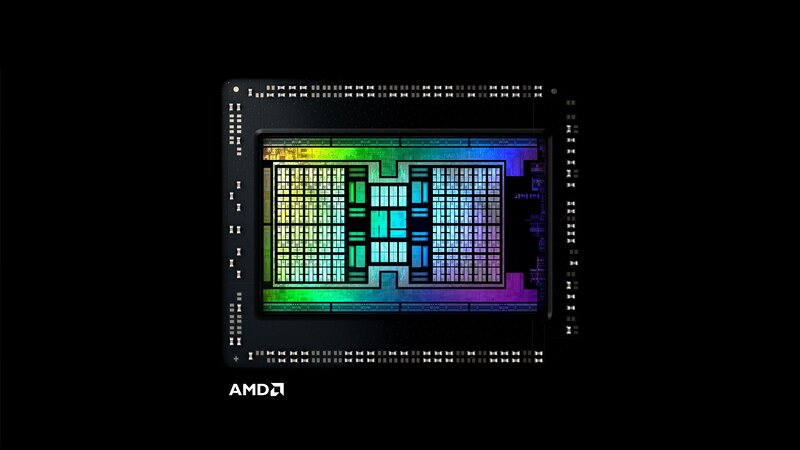 AMD Processor Chip — Black, Technical