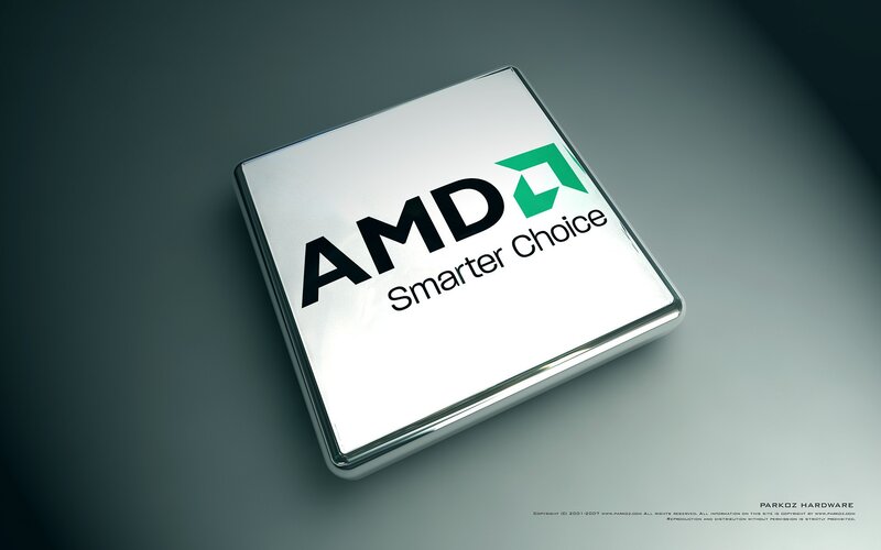 AMD Processor Chip — Silver, Professional, 3d Render