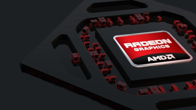 AMD Radeon Graphics Chip — Black, Technological