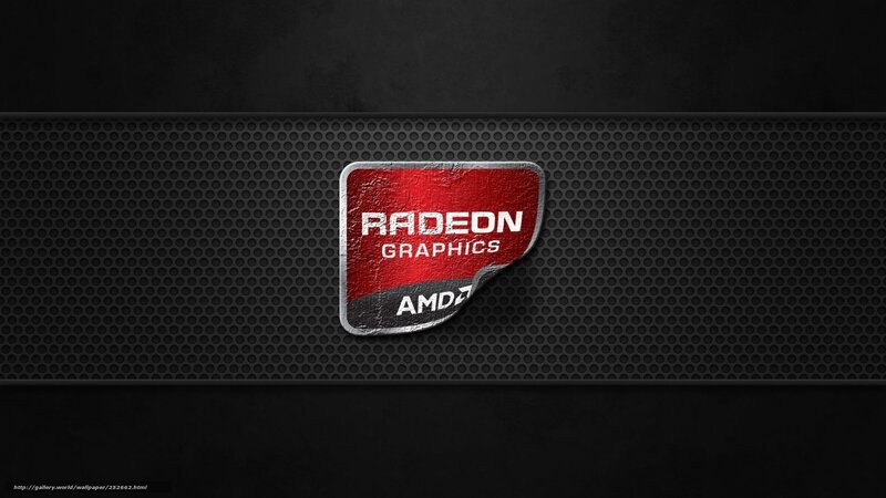 AMD Radeon Logo — Black, Dark