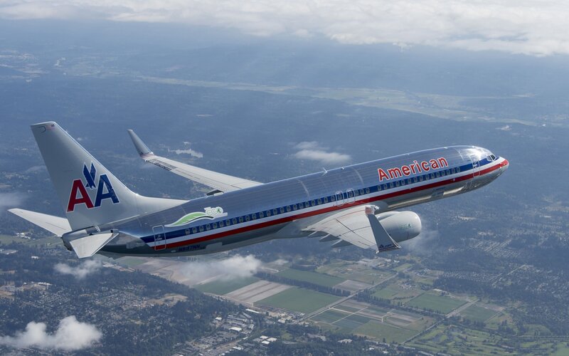 American Airlines aircraft in flight