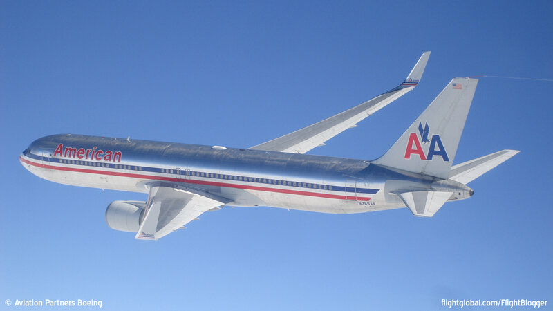 American Airlines Airplane — Blue
