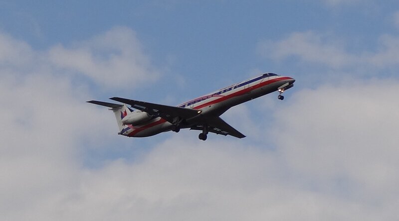 American Airlines Jet — Blue, Calm, Afternoon, Photograph