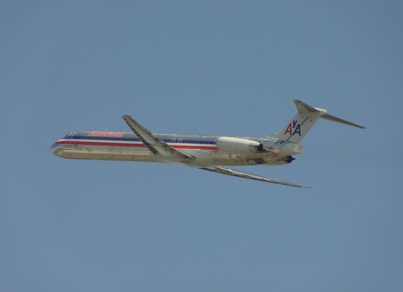 American Airlines Jet — Blue, Calm, Afternoon