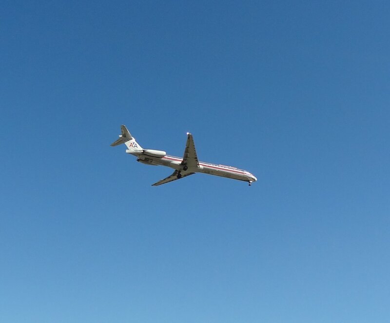 American Airlines Jet — Blue, Clear
