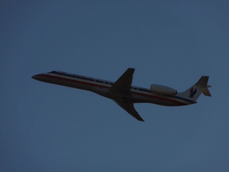 American Airlines Jet — Blue