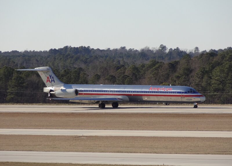 American Airlines Jet — Silver
