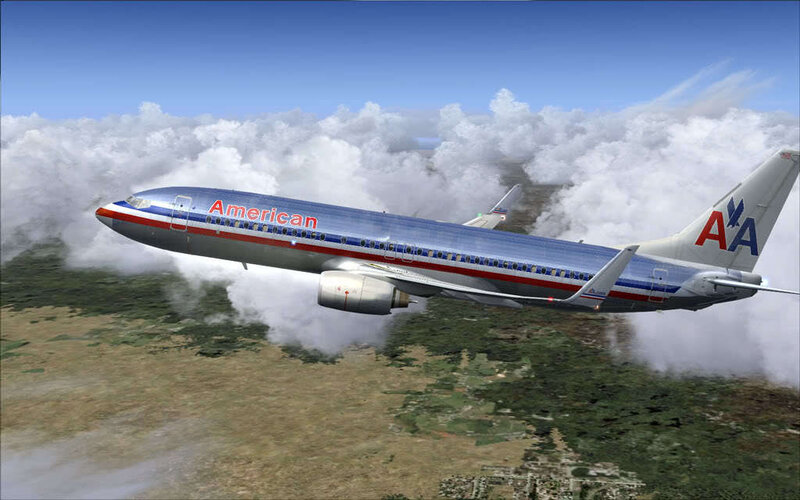American Airlines Plane — Blue, Calm, Afternoon