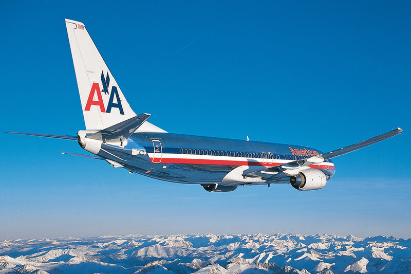 American Airlines Plane — Blue