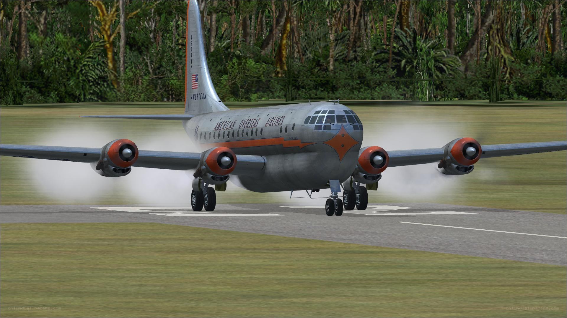 American Airlines plane on runway