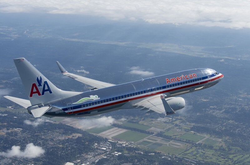 American Airlines Plane — Silver, Serene