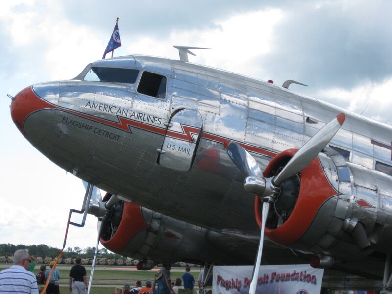 American Airlines vintage airplane