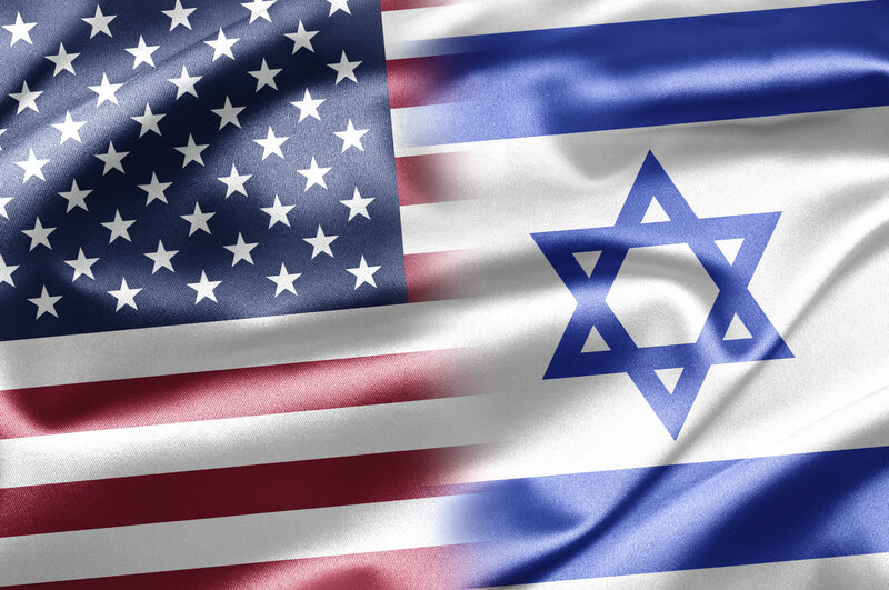 American and Israeli Flags