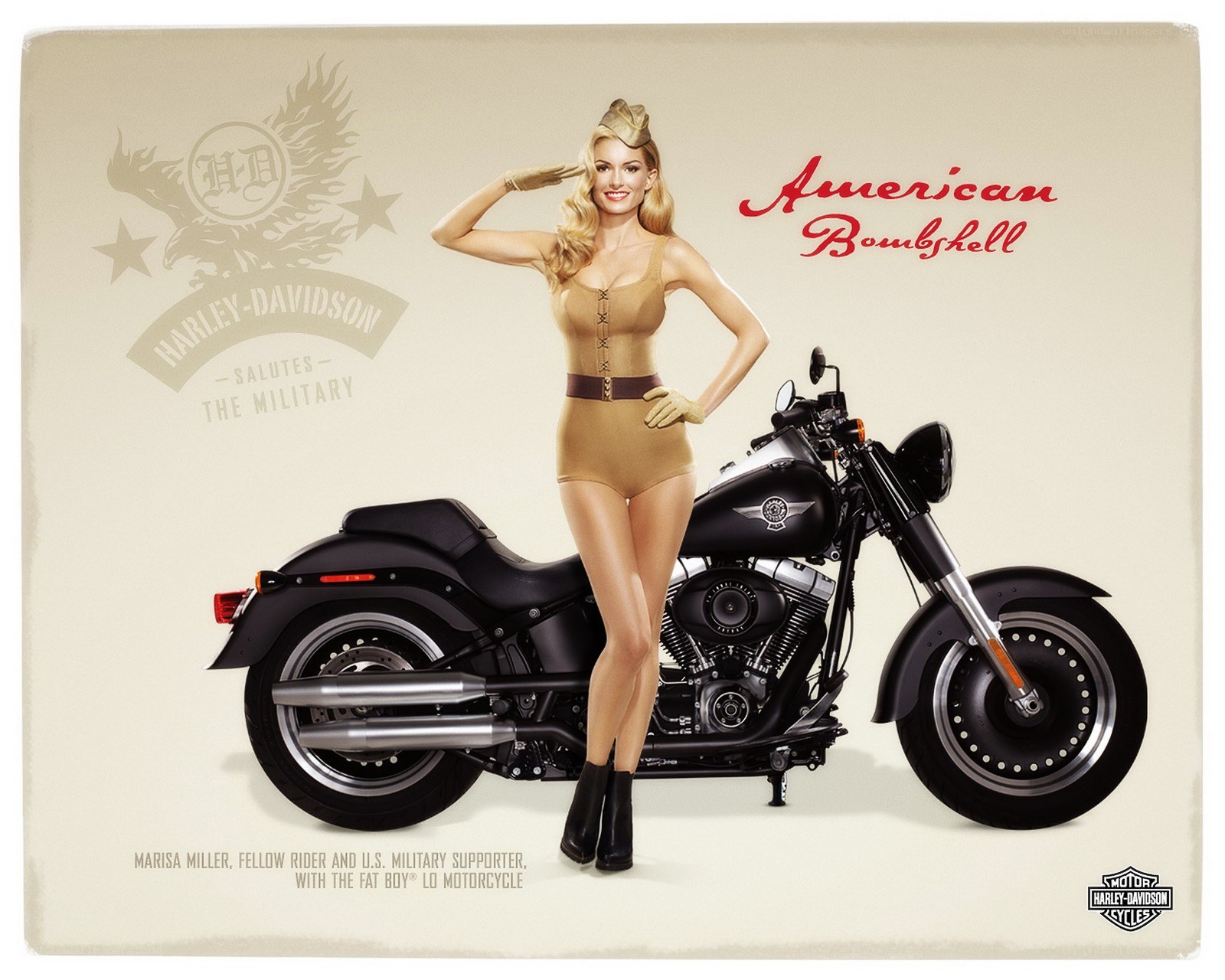 American Bombshell Harley-Davidson ad