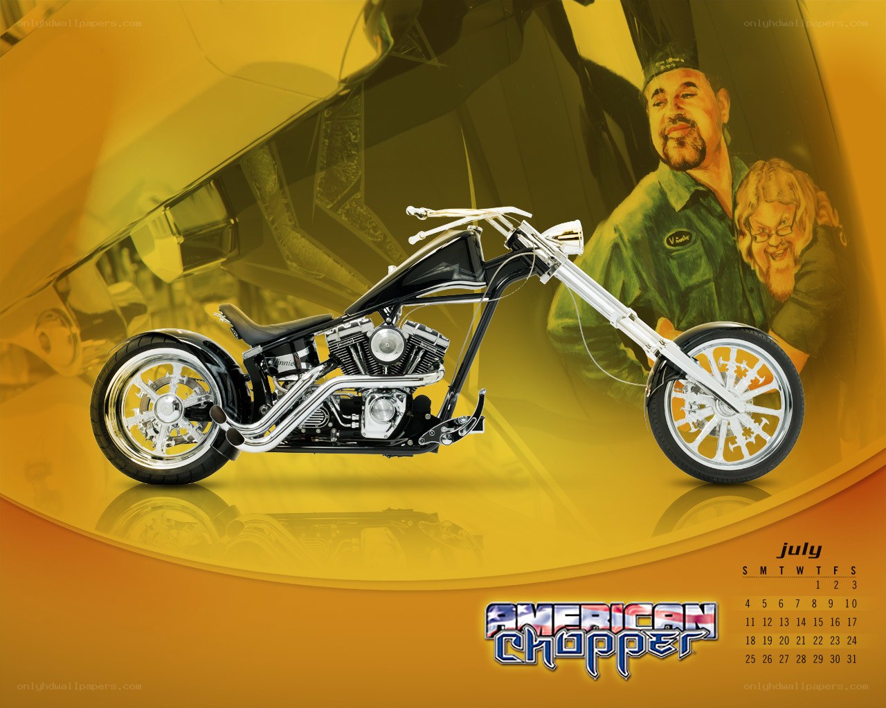 American Chopper July calendar