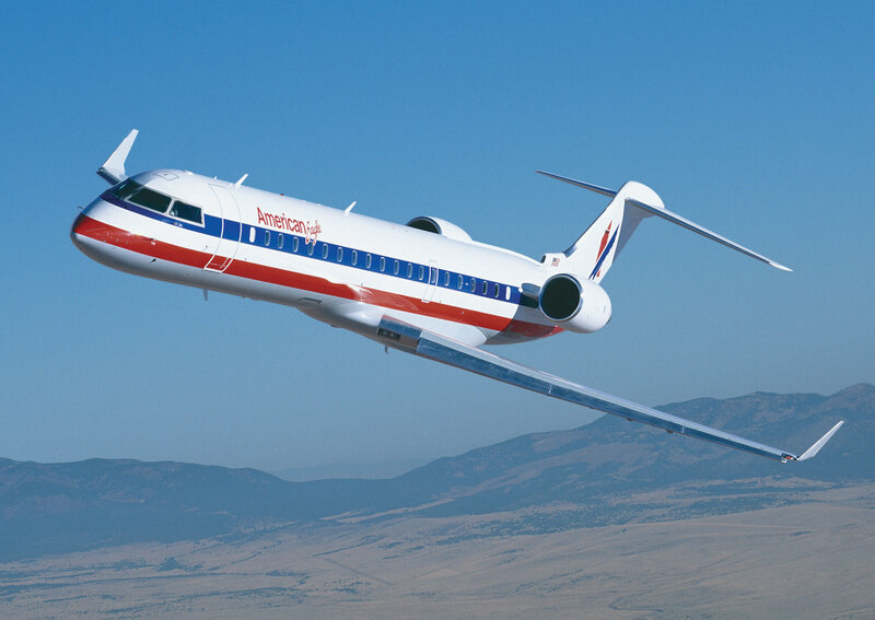 American Eagle Jet in Flight