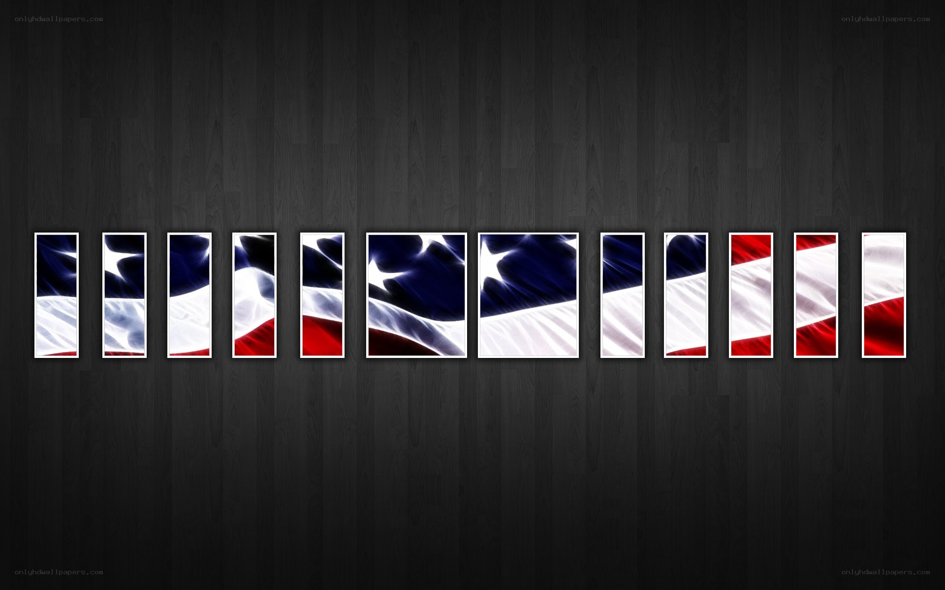 American flag art collage