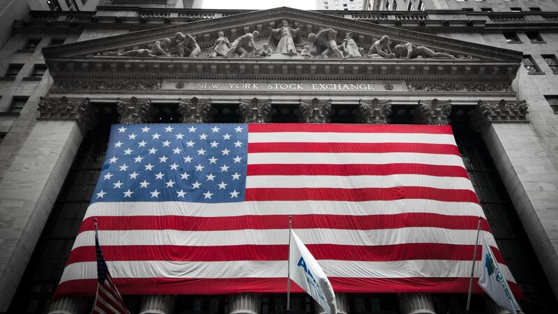 American Flag at NYSE