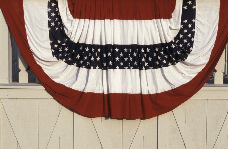 American flag bunting