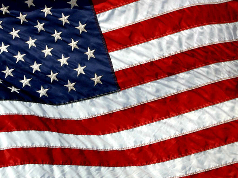 American flag close-up