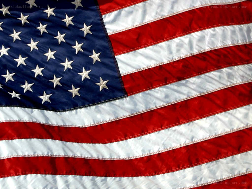American flag close-up