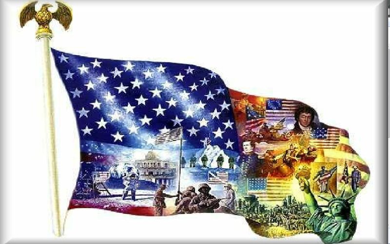 American Flag Collage