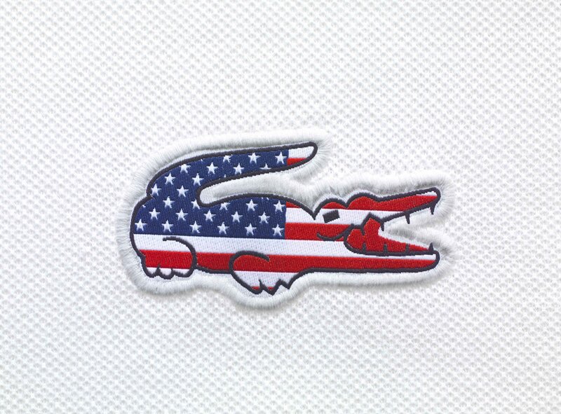 American flag crocodile patch