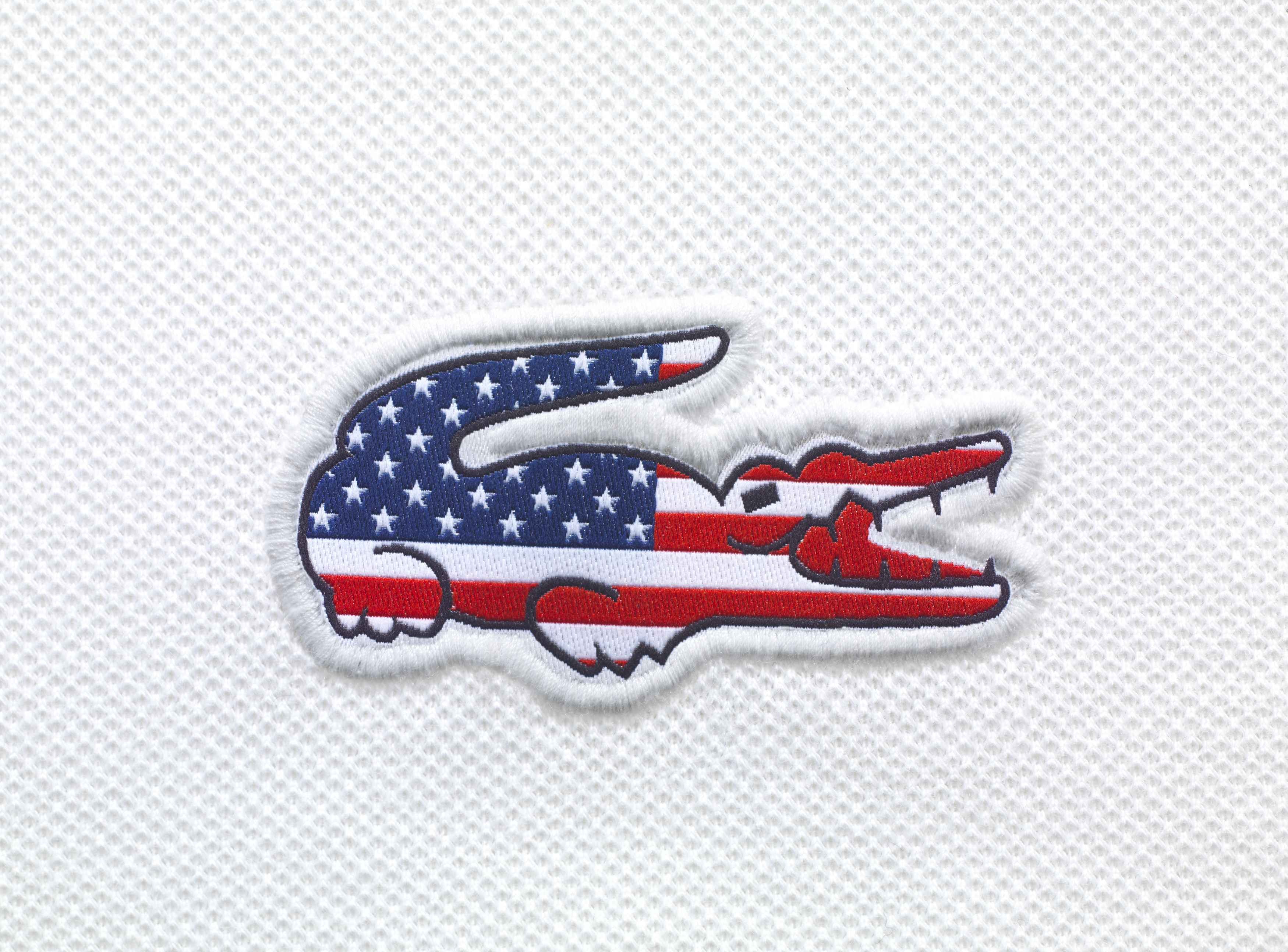 American flag crocodile patch