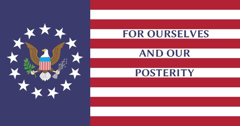 American Flag Design — Blue