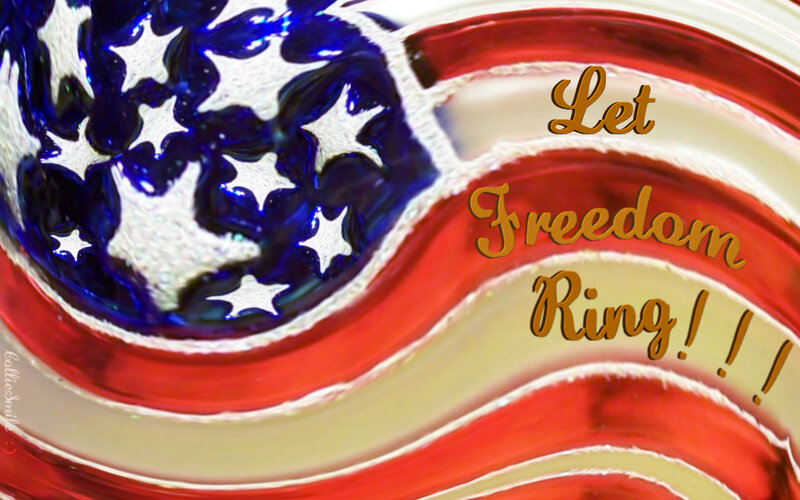 American Flag Design — Red