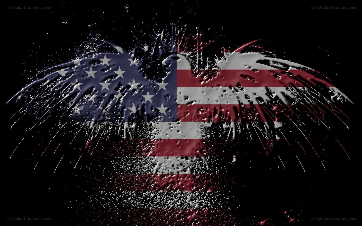 American flag eagle design