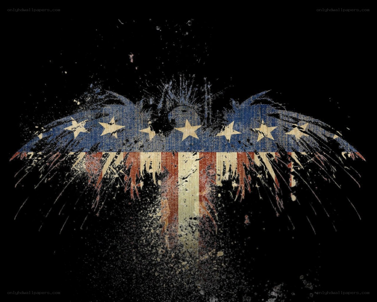 American flag eagle design