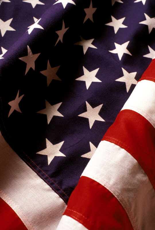 American Flag Fabric — Blue, Patriotic