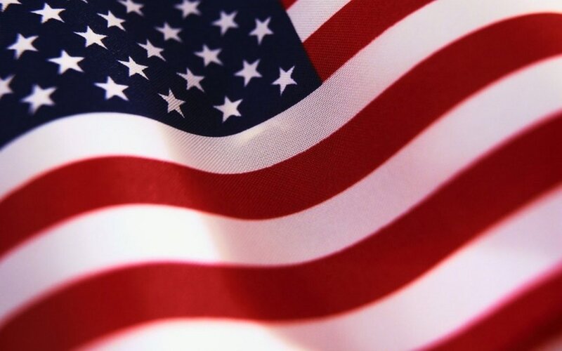 American Flag Fabric — Red, Patriotic, Photograph