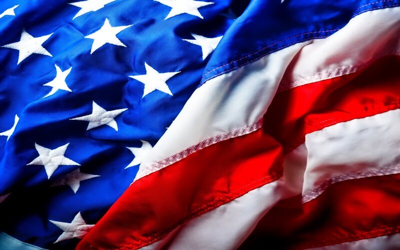 American Flag Fabric — Red, Patriotic