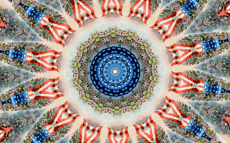 American Flag Mandala
