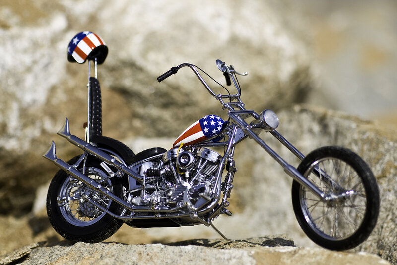 American flag motorcycle model