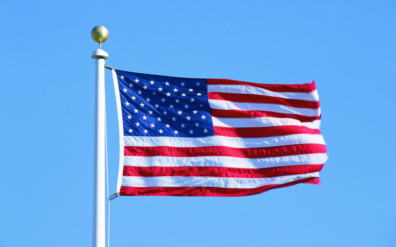 American Flag on Pole