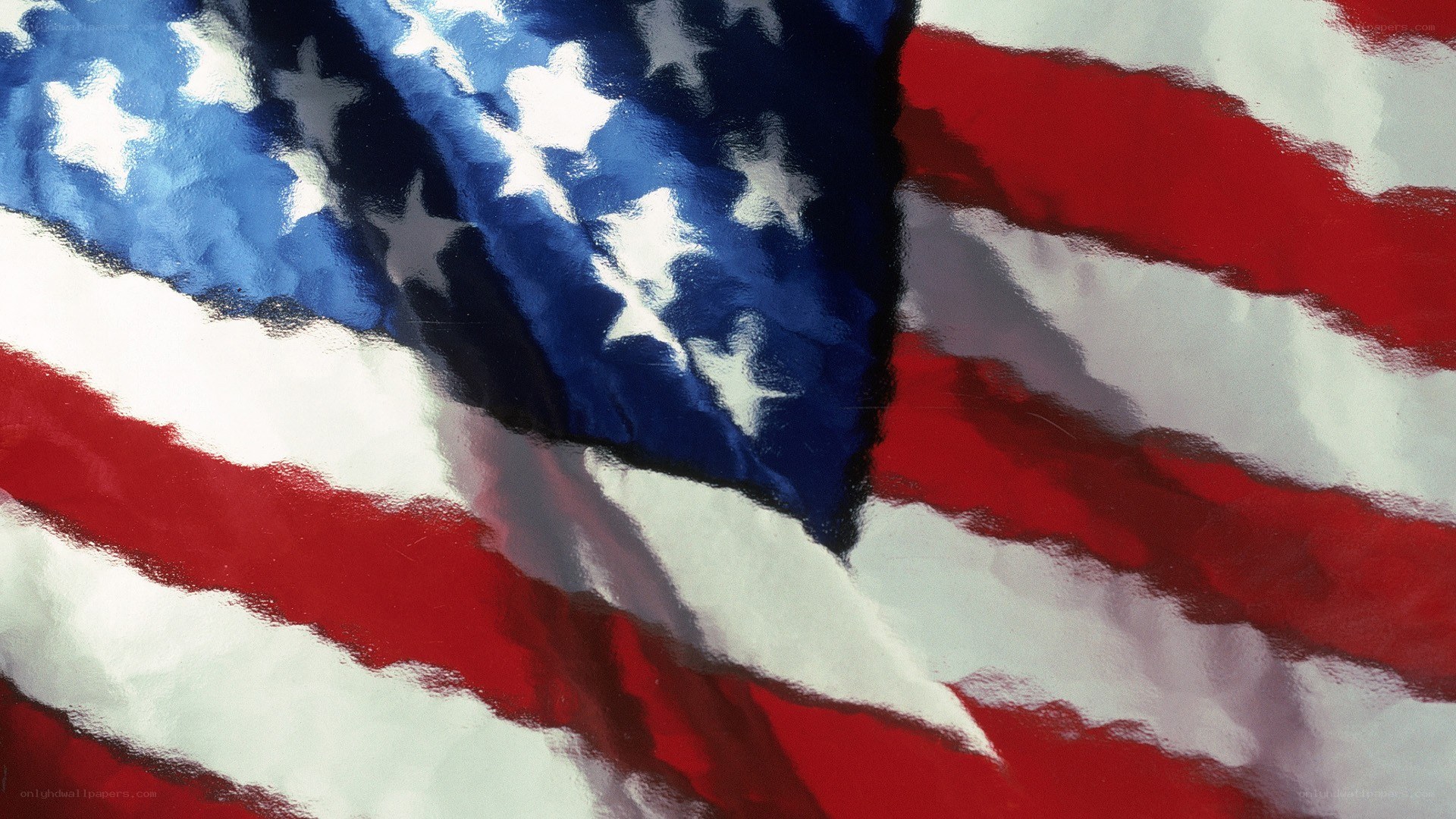American flag painting