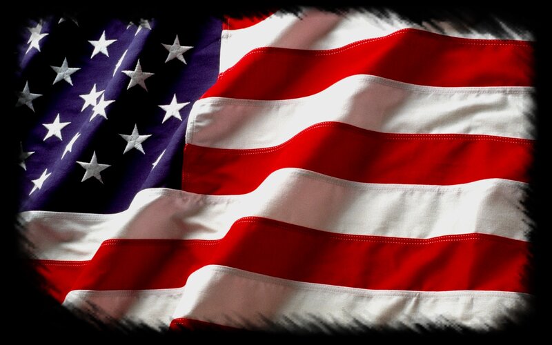 American Flag — Red, Dramatic, Photograph, Stars, Stripes