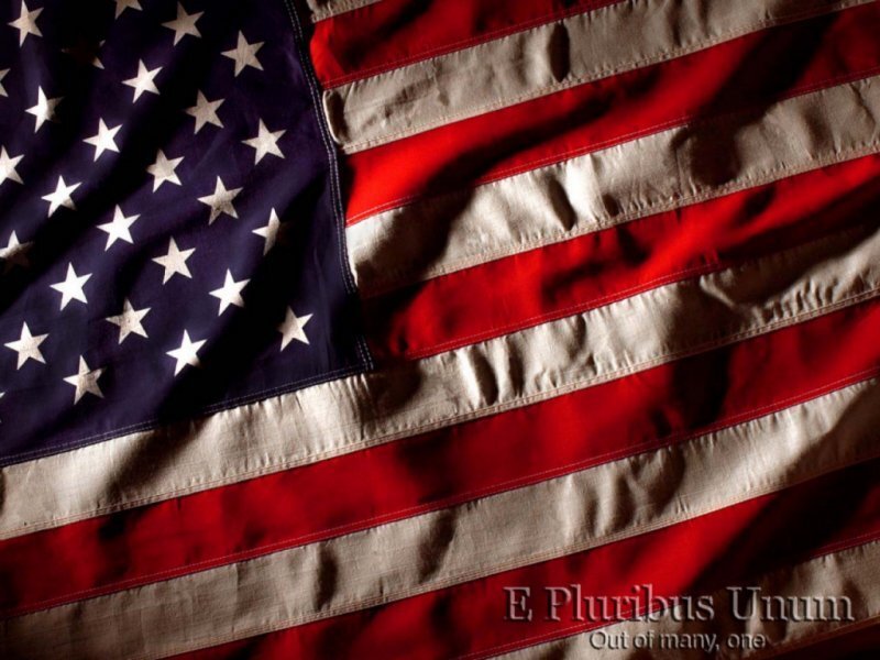 American Flag — Red, Dramatic