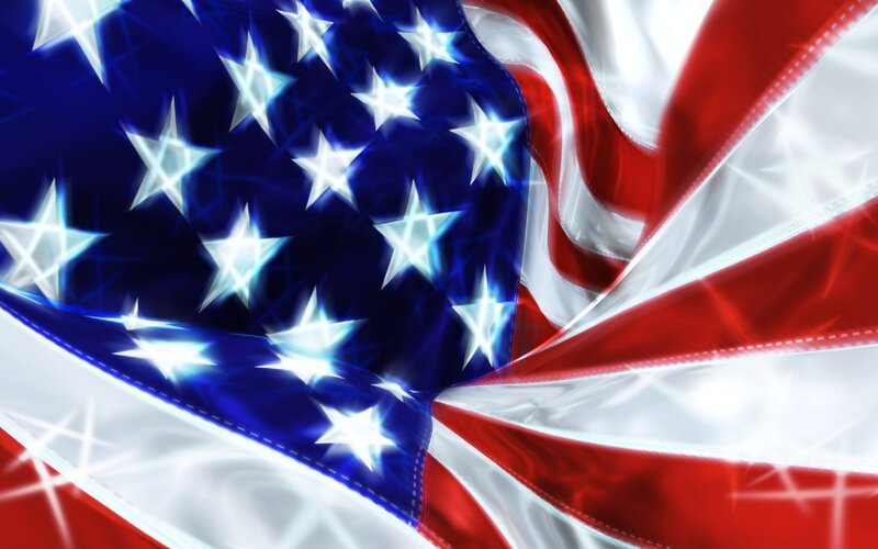 American Flag — Red, Patriotic, Digital Art, Stars