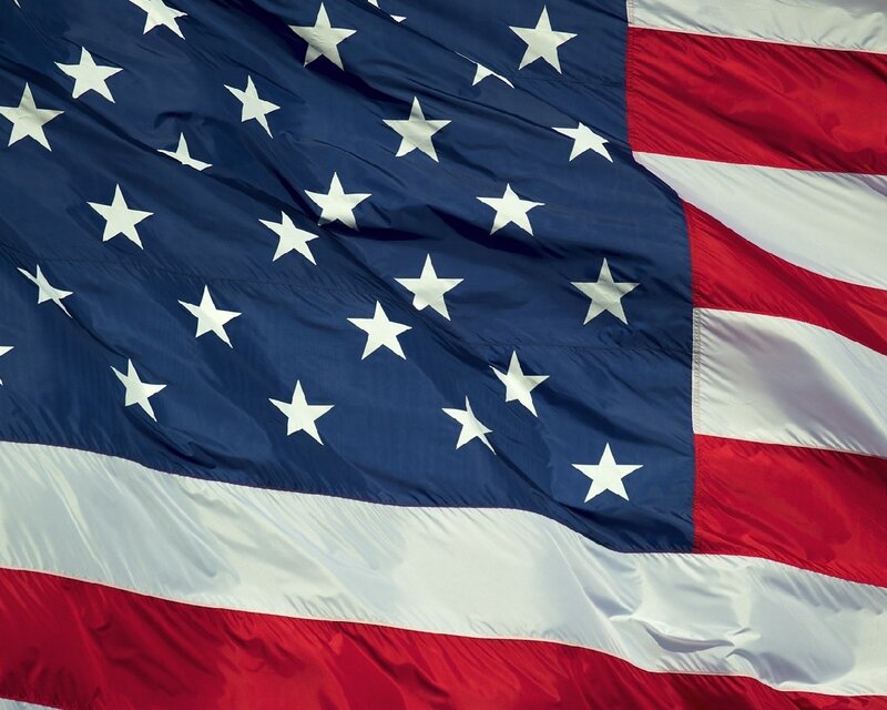 American Flag — Red, Photograph