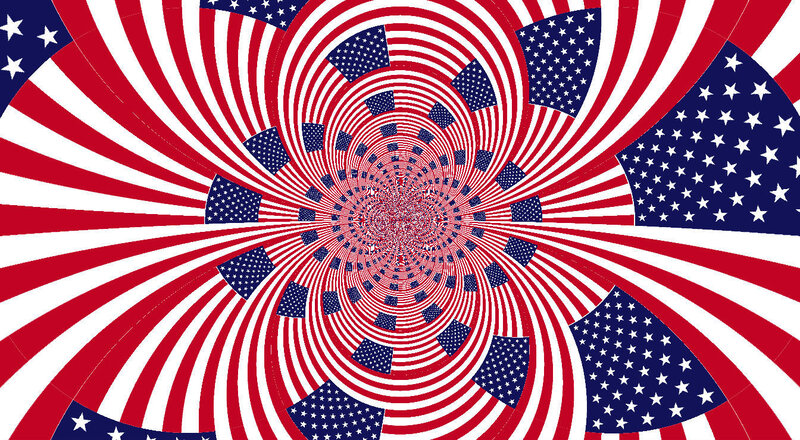 American Flag Spiral