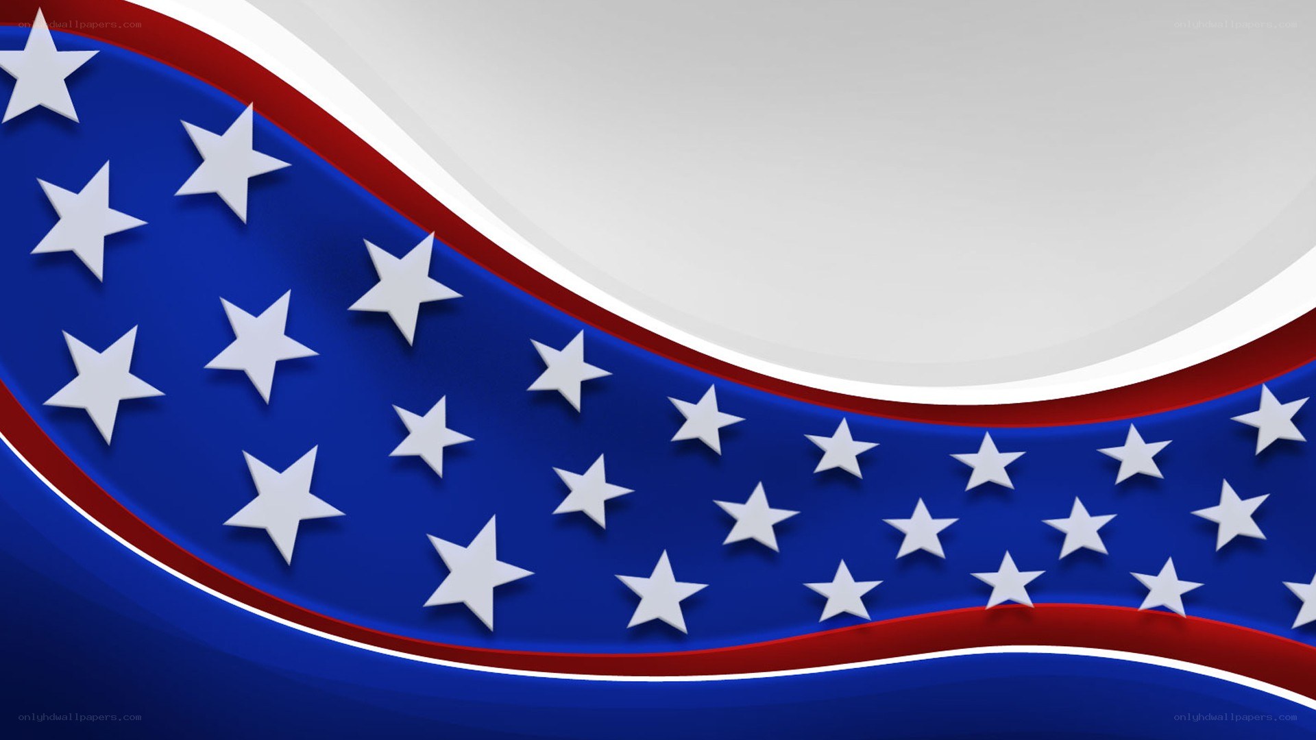 American flag wave design