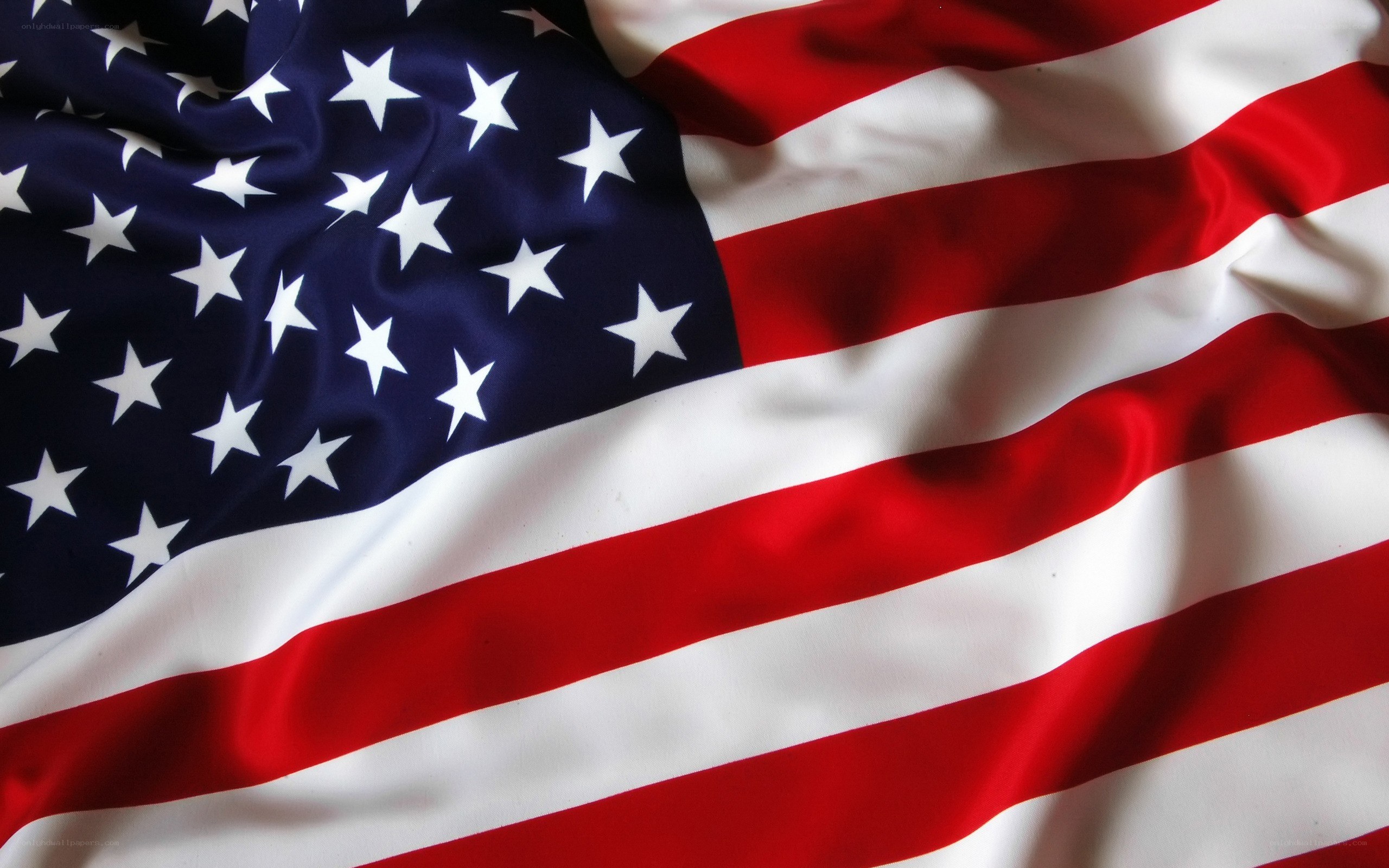 American flag waving